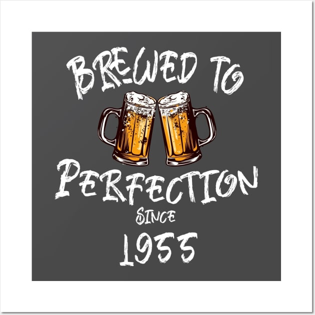 Brewed to Perfection, Personalized Birth Year T-shirt, Birthday Custom Shirt, Birthday Gift, Tee Wall Art by Alpha Omega Expression